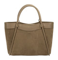 HE835 Taupe Suede Tote Bag