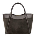 HE838 Dark Brown Suede Tote Bag