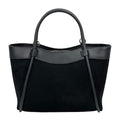 HE839 Black Suede Tote Bag