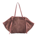 HE864 Dusty Rose Slouchy Suede Tote Bag
