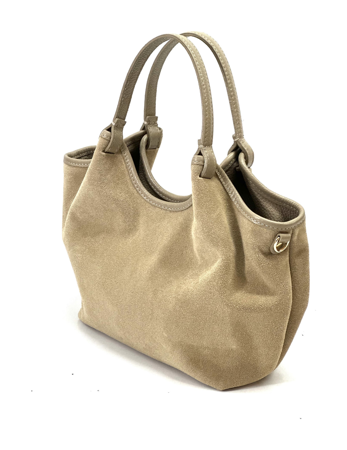 HE908 Taupe Slouchy Suede Tote Bag