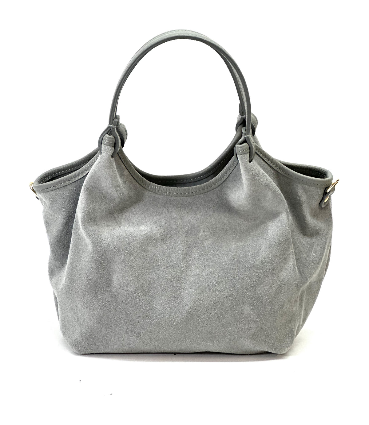 HE909 Grey Slouchy Suede Tote Bag