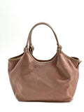 HE911 Powder Pink Slouchy Suede Tote Bag