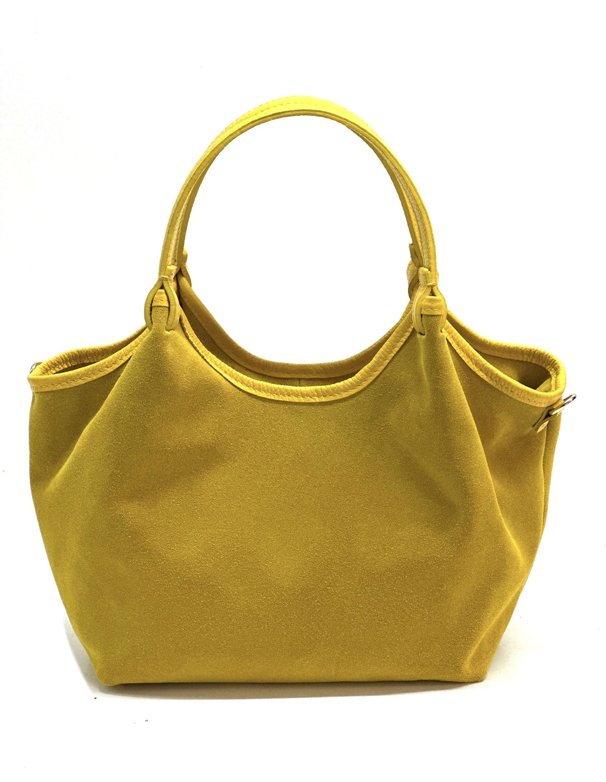 HE912 Yellow Slouchy Suede Tote Bag