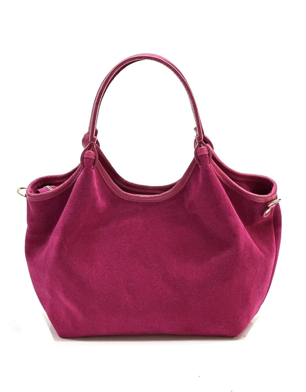 HE915 Fuchsia Slouchy Suede Tote Bag
