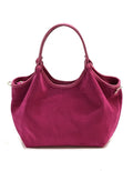 HE915 Fuchsia Slouchy Suede Tote Bag