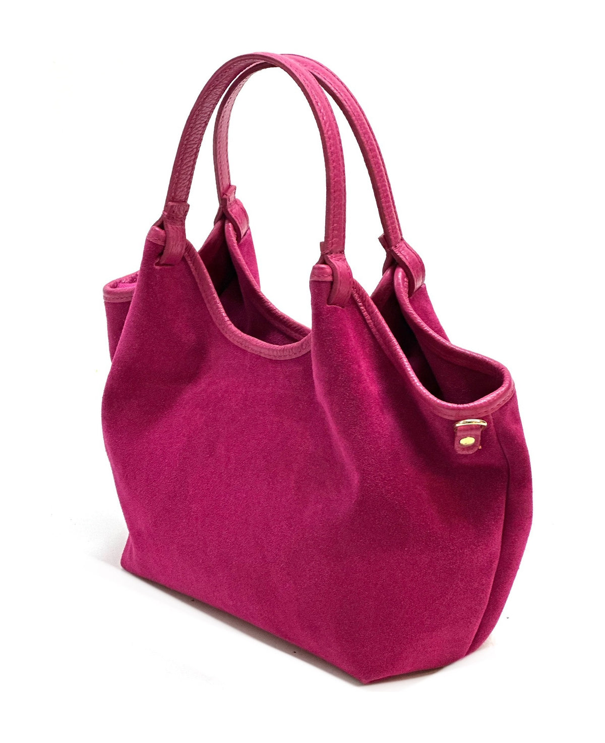 HE915 Fuchsia Slouchy Suede Tote Bag