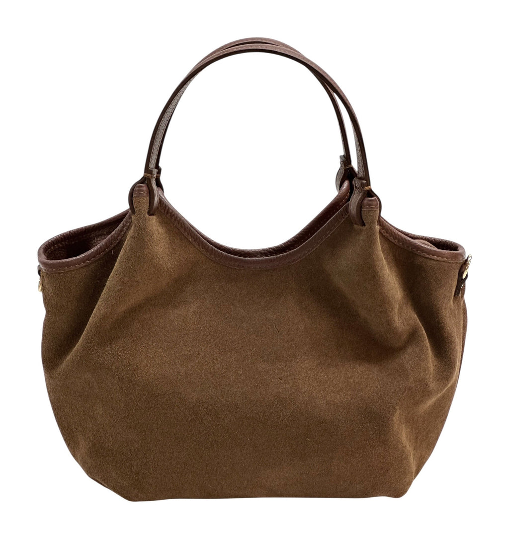 HE920 Brown Slouchy Suede Tote Bag