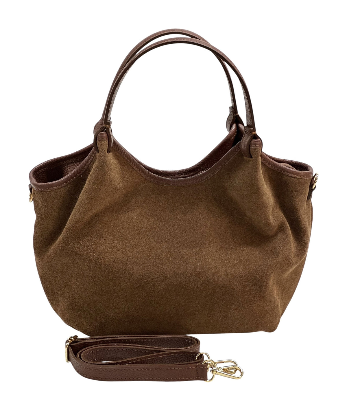 HE920 Brown Slouchy Suede Tote Bag