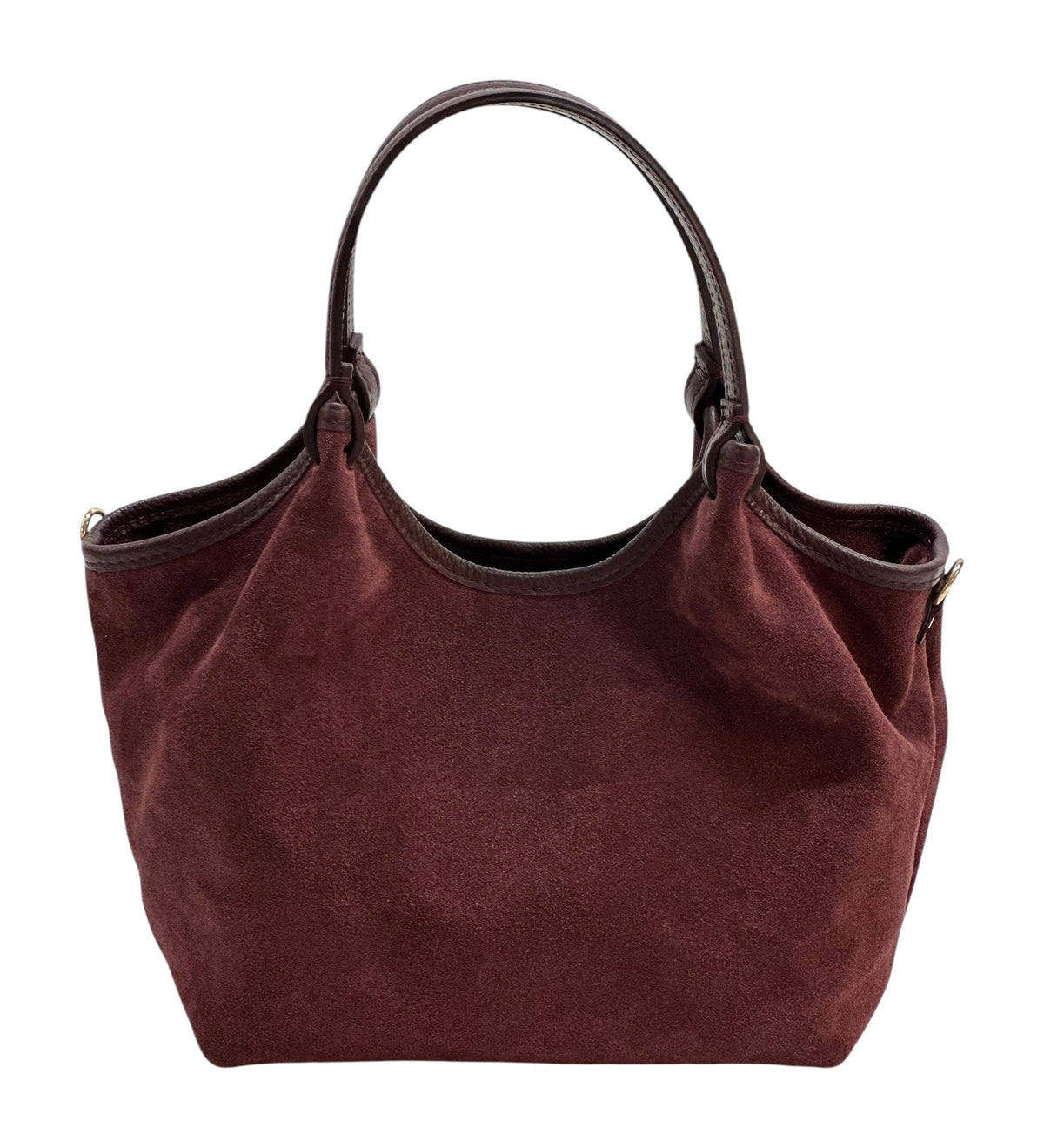 HE922 Burgundy Slouchy Suede Tote Bag