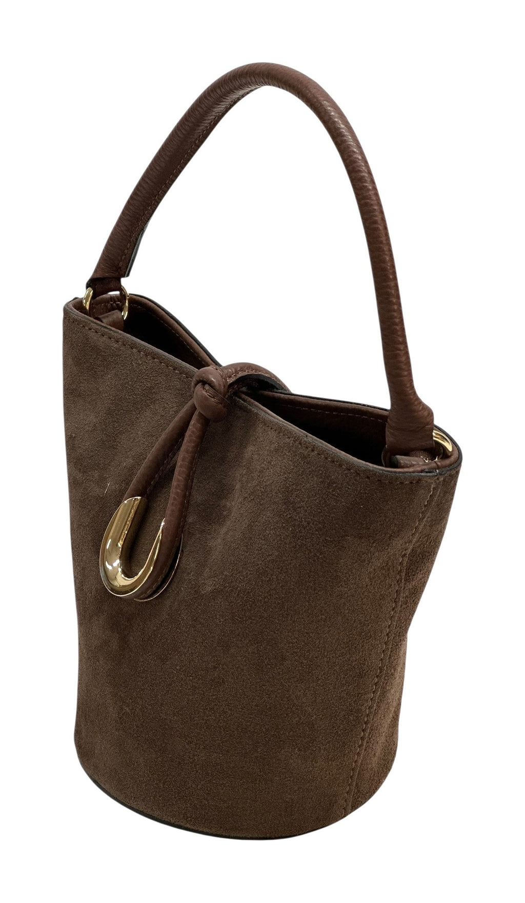 HE948 Brown Suede Bucket Bag