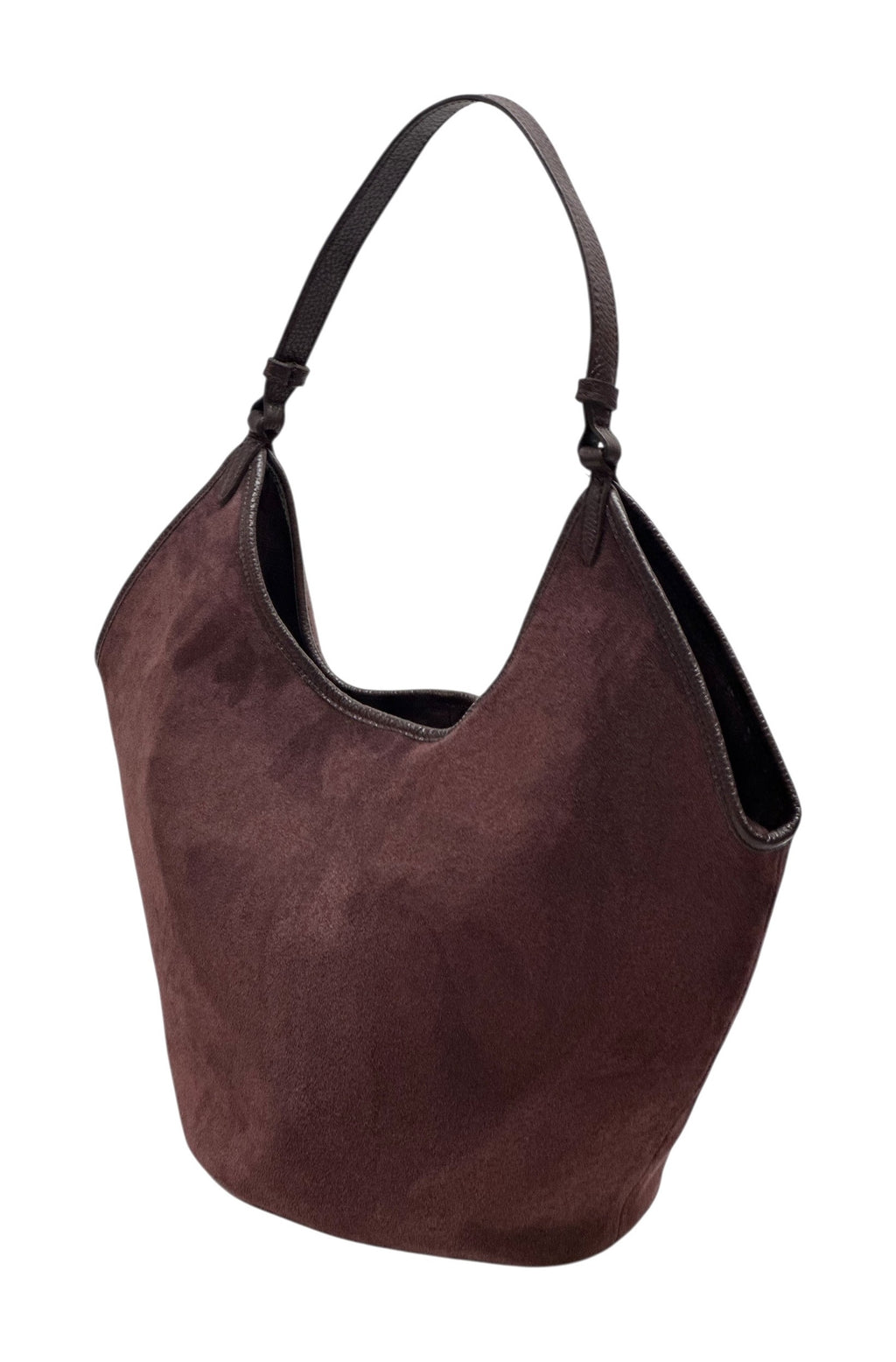 HE992 Burgundy Slouchy Suede Hobo Bag