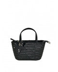 IT5805BK Starlady Woven Small Handbag with Charm - Black