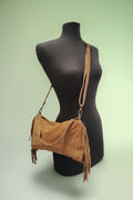BMN079 Camel Suede Bag