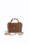 BMN017 Brown Suede Bag
