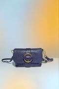 BMN149 Navy Suede Bag