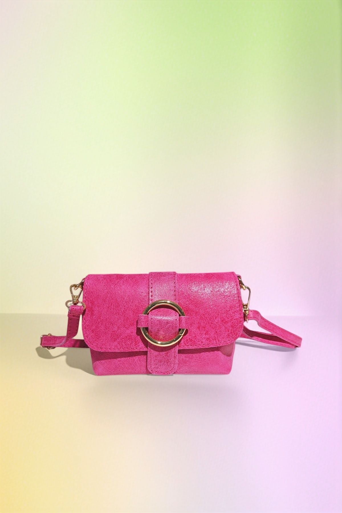 BMN143 Pink Suede Bag