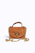 BMN019 Camel Suede Bag