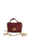 BMN023 Plum Suede Bag