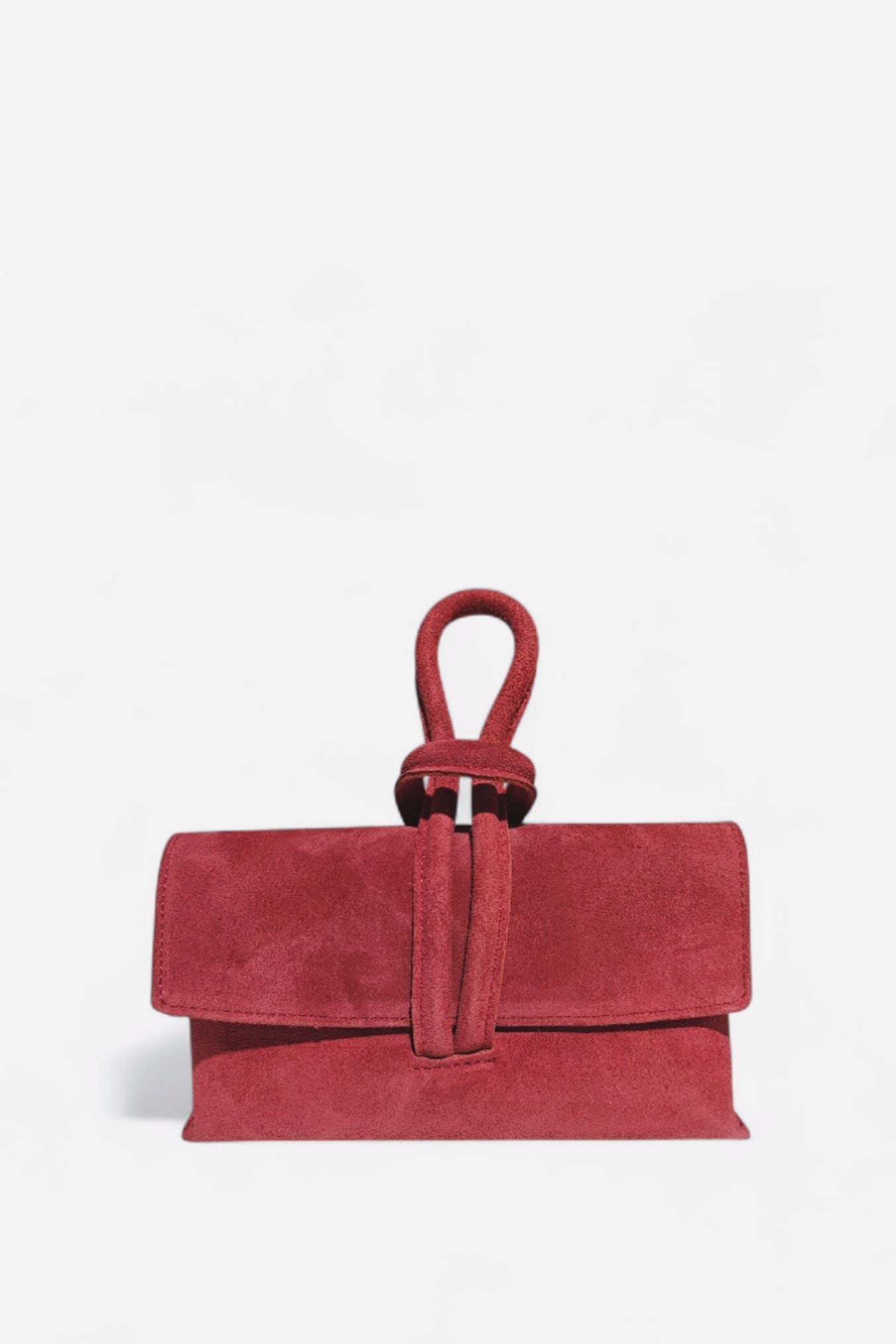BMN012 Burgundy Suede Bag