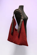 BMN073 Burgundy Leather Bag