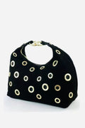 BMN062 Black Suede Bag