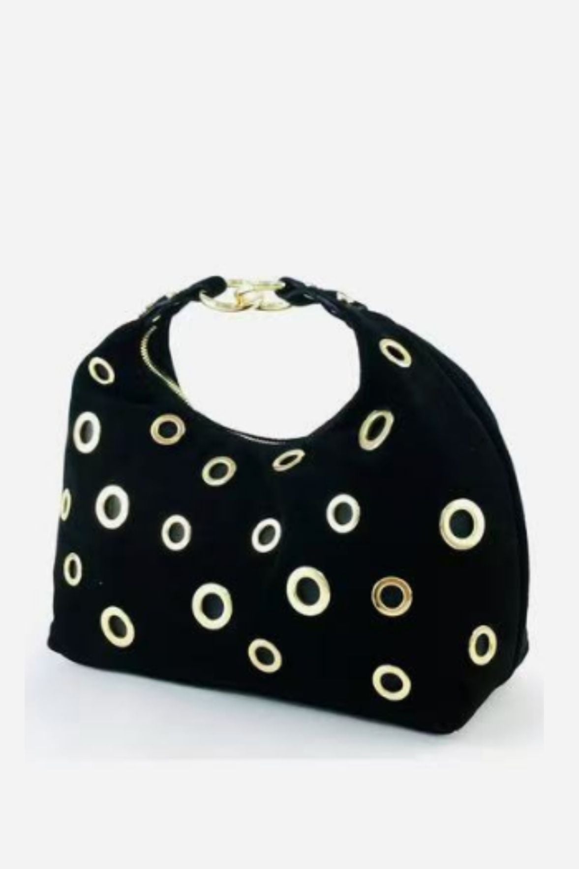 BMN062 Black Suede Bag