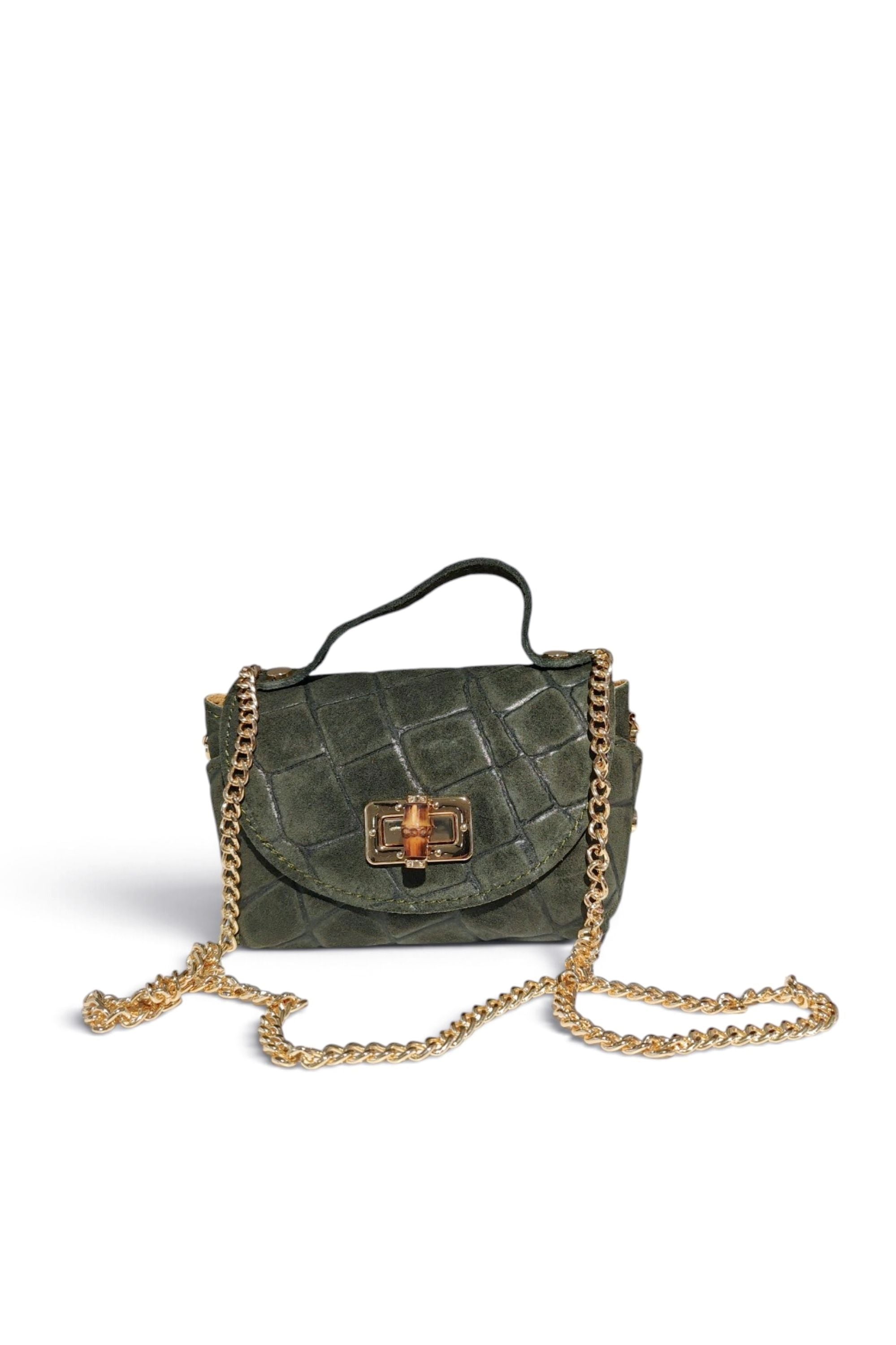 BMN020 Khaki Suede Bag