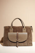 BMN184 Taupe Suede Bag